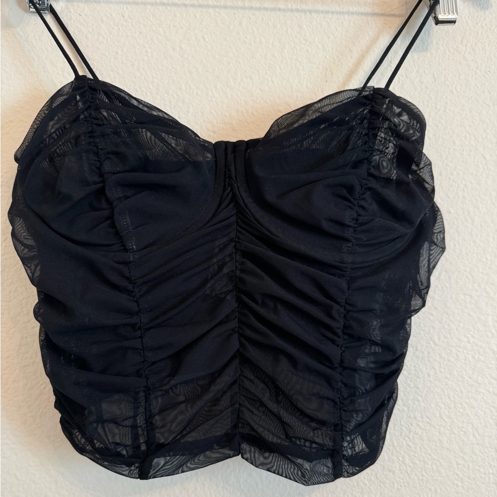 Zara Women’s Ruched Crop Tank Top